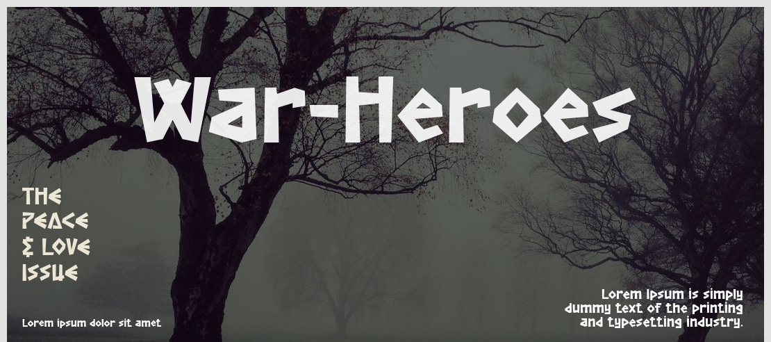 War-Heroes Font