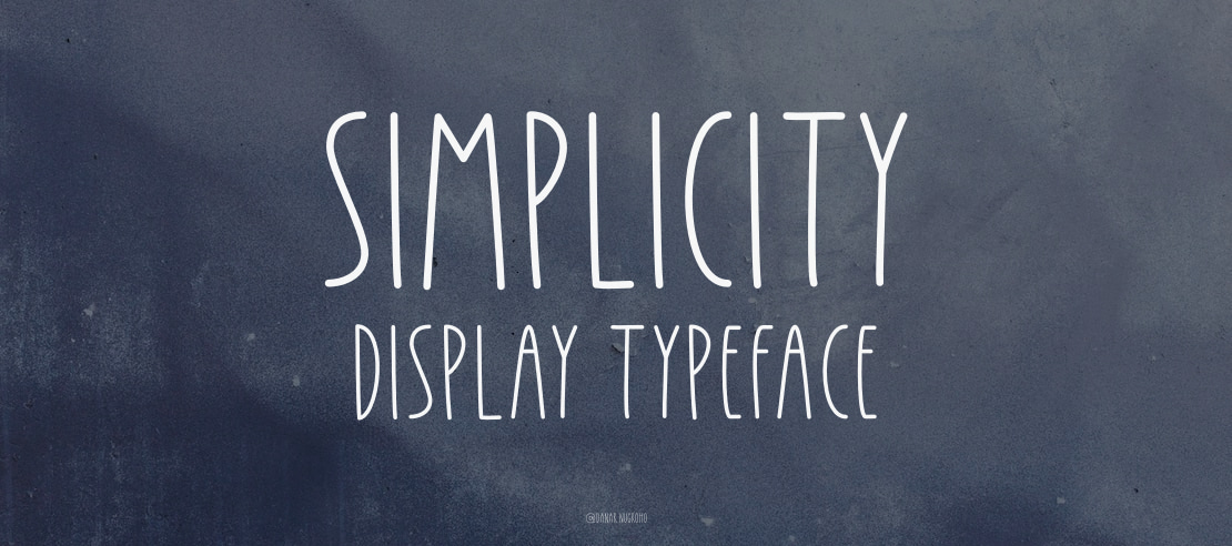 Simplicity Display Font