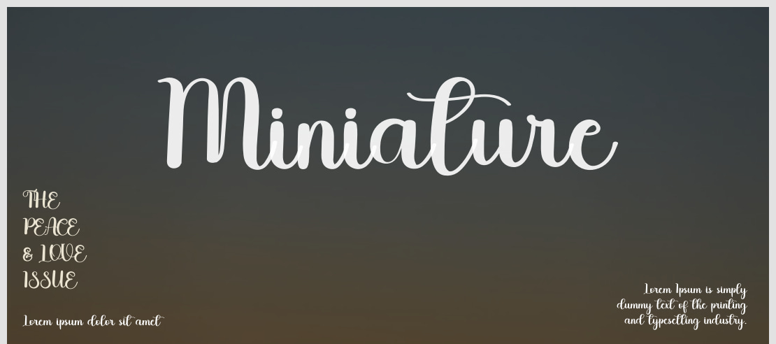 Miniature Font
