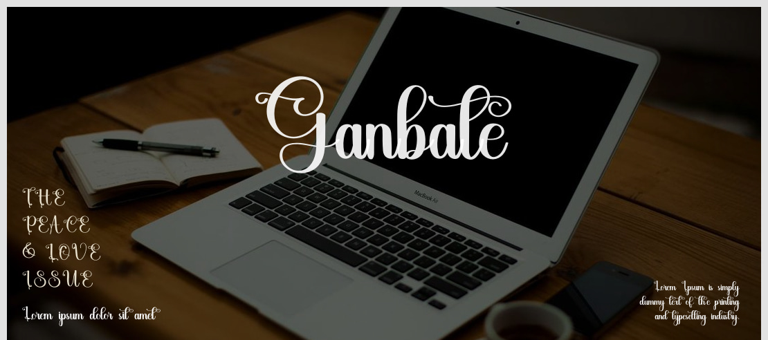 Ganbate Font