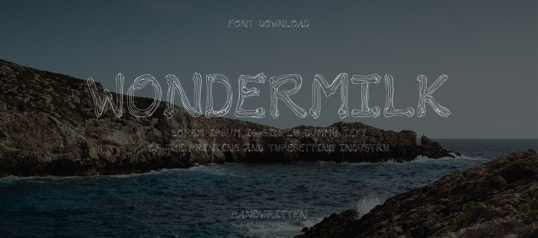 Wondermilk Font