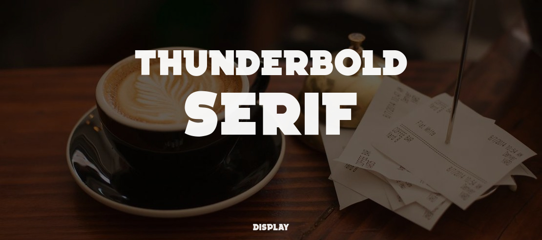 Thunderbold Serif Font