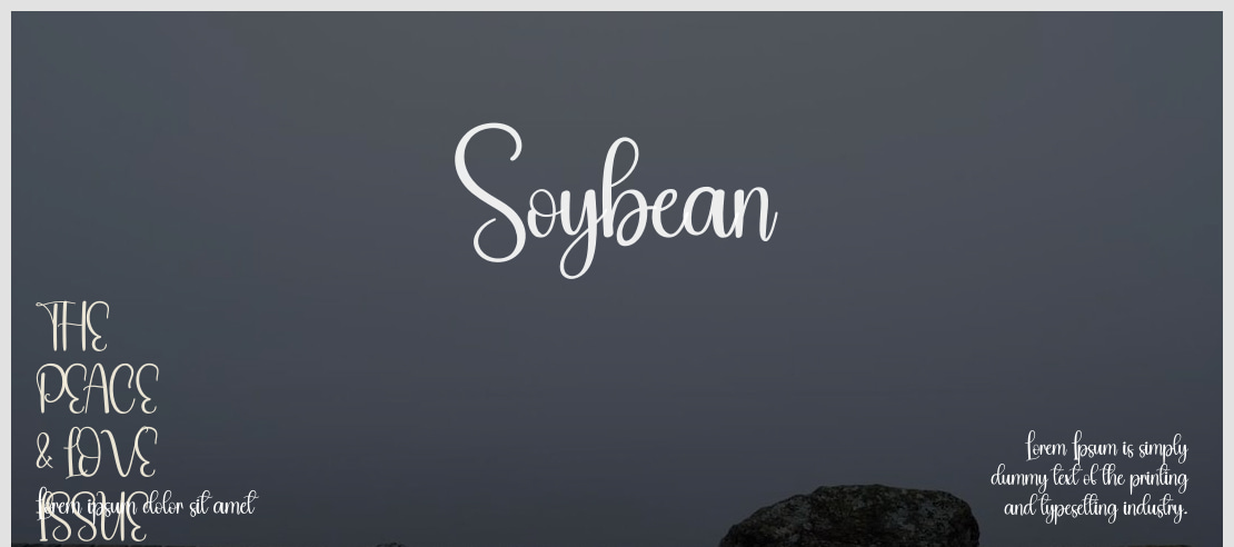 Soybean Font