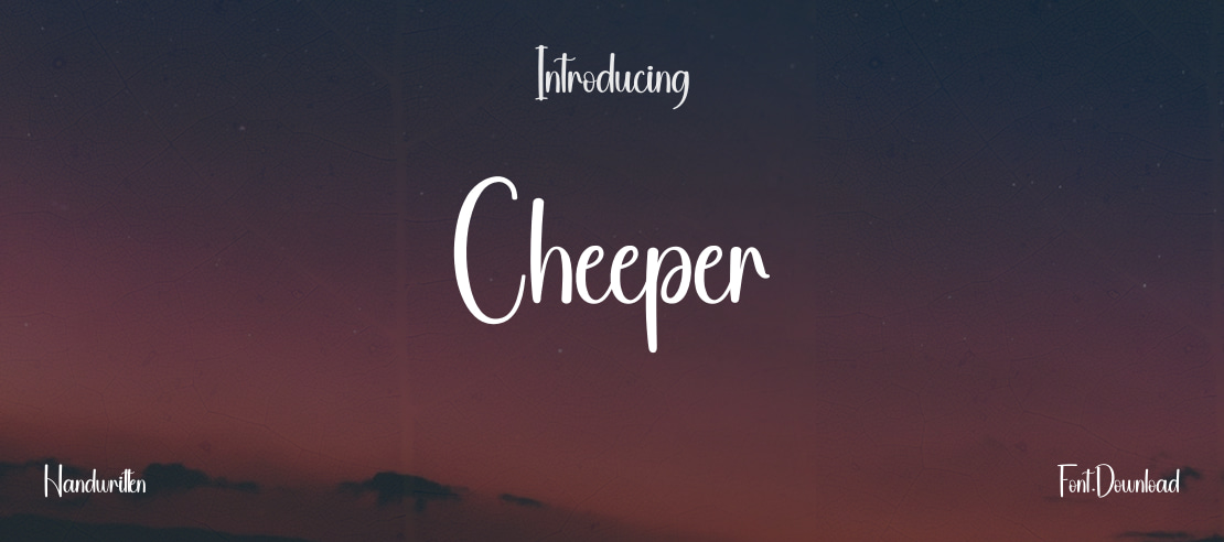 Cheeper Font