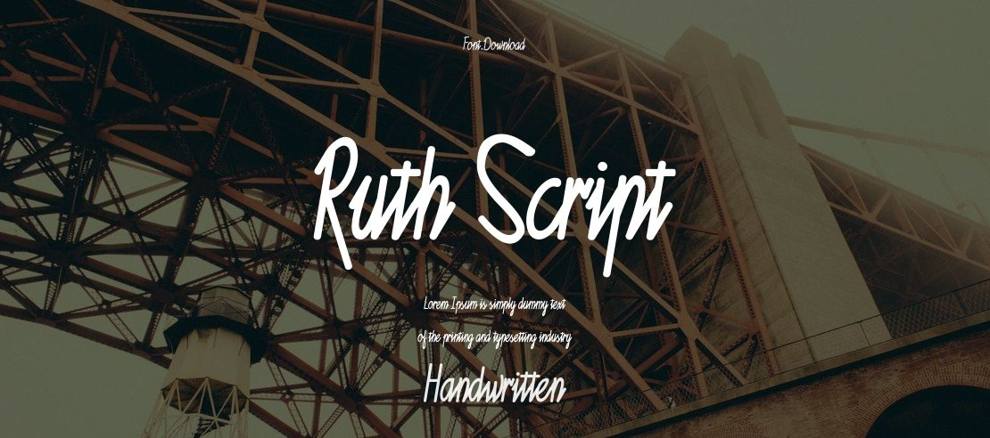 Ruth Script Font