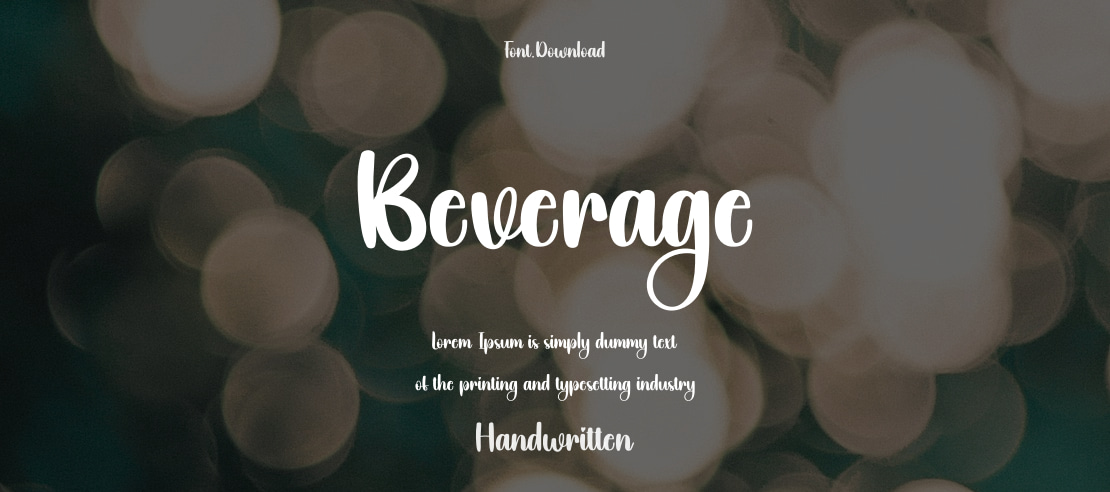 Beverage Font