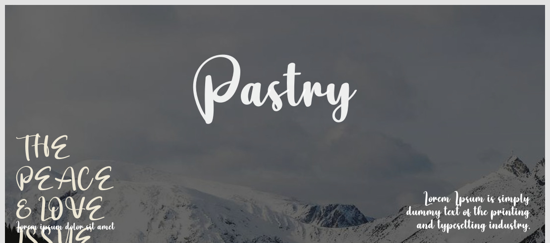 Pastry Font