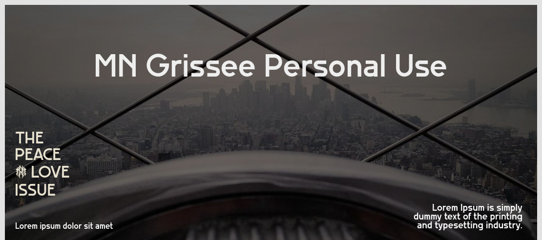 MN Grissee Personal Use Font Family