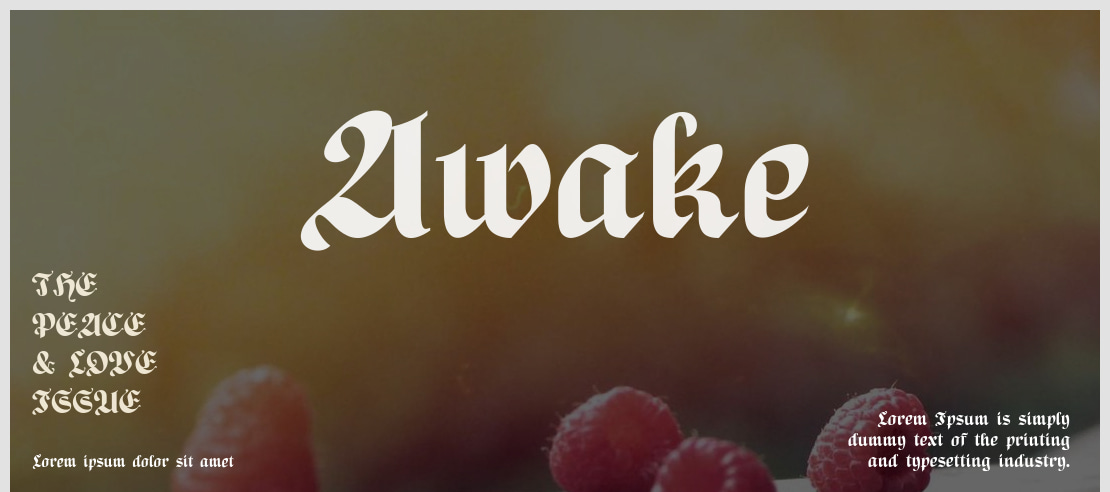 Awake Font