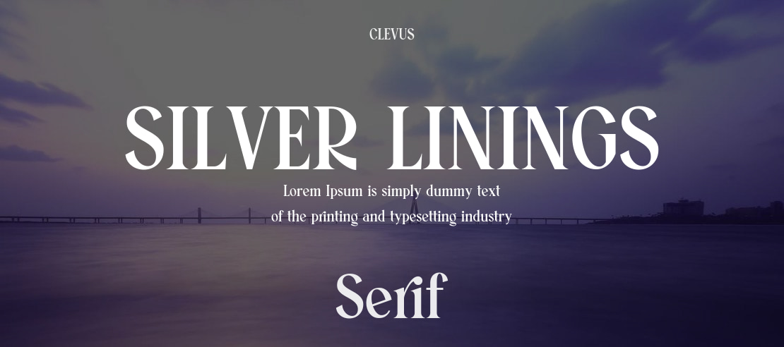 SILVER LININGS Font