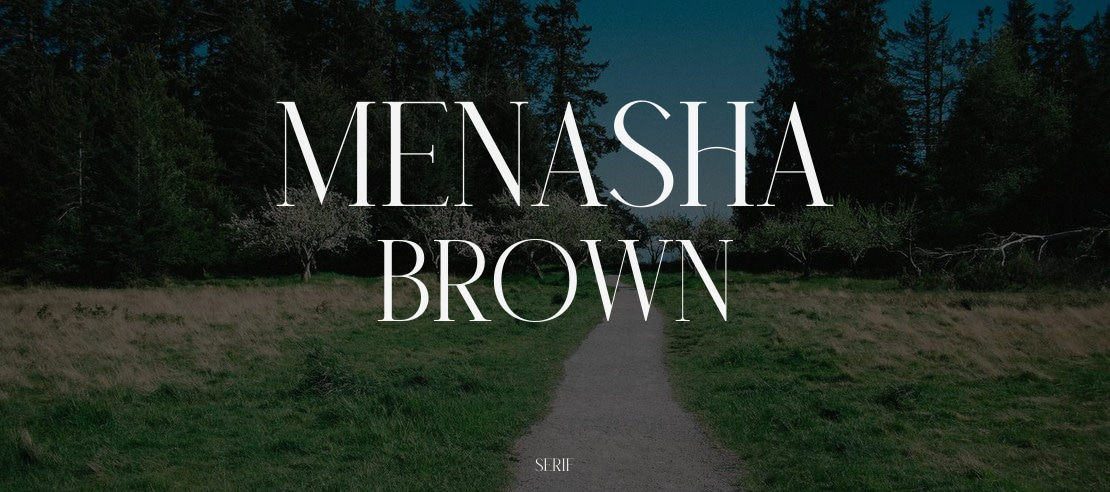 Menasha Brown Font