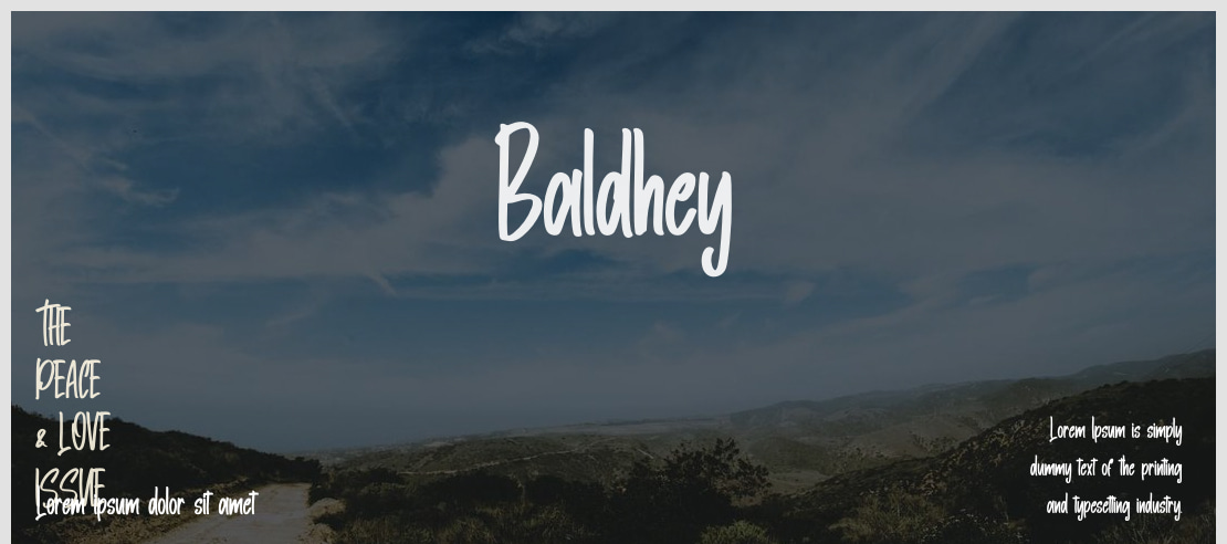 Baldhey Font