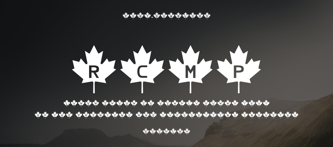 RCMP Font