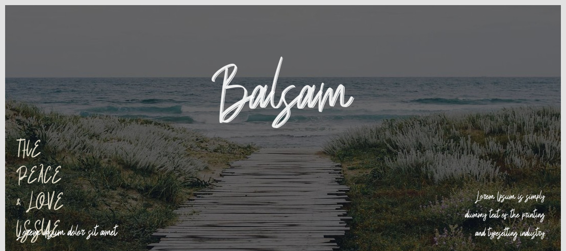 Balsam Font