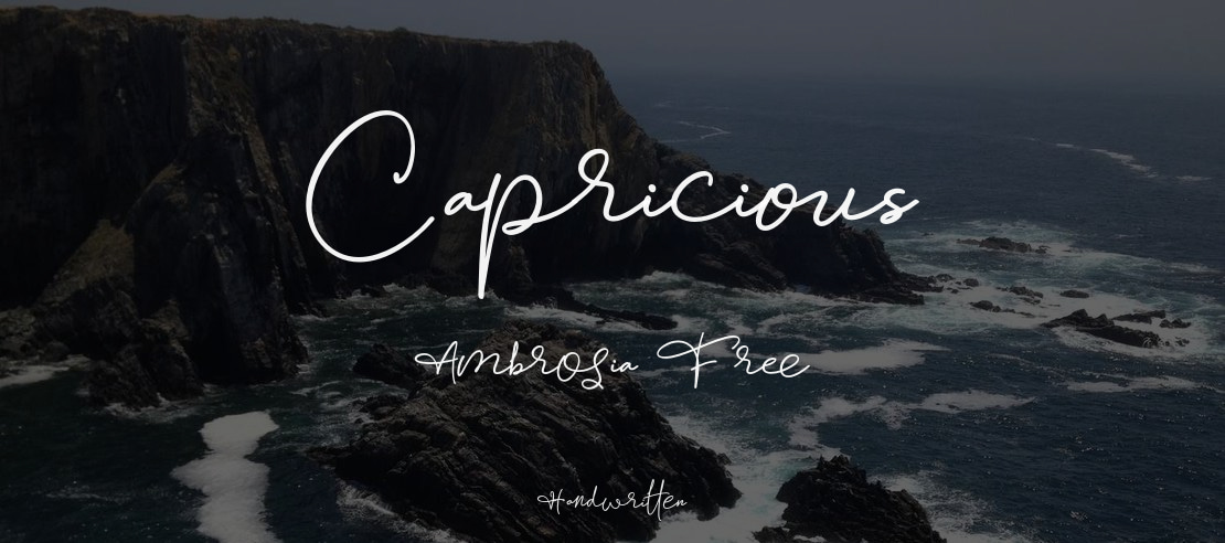 Capricious Ambrosia Free Font