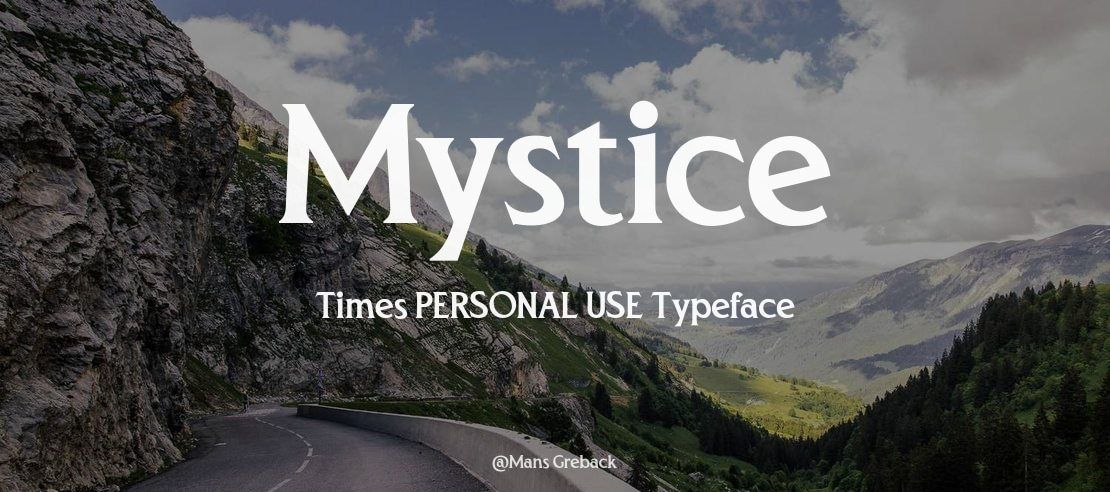Mystice Times PERSONAL USE Font