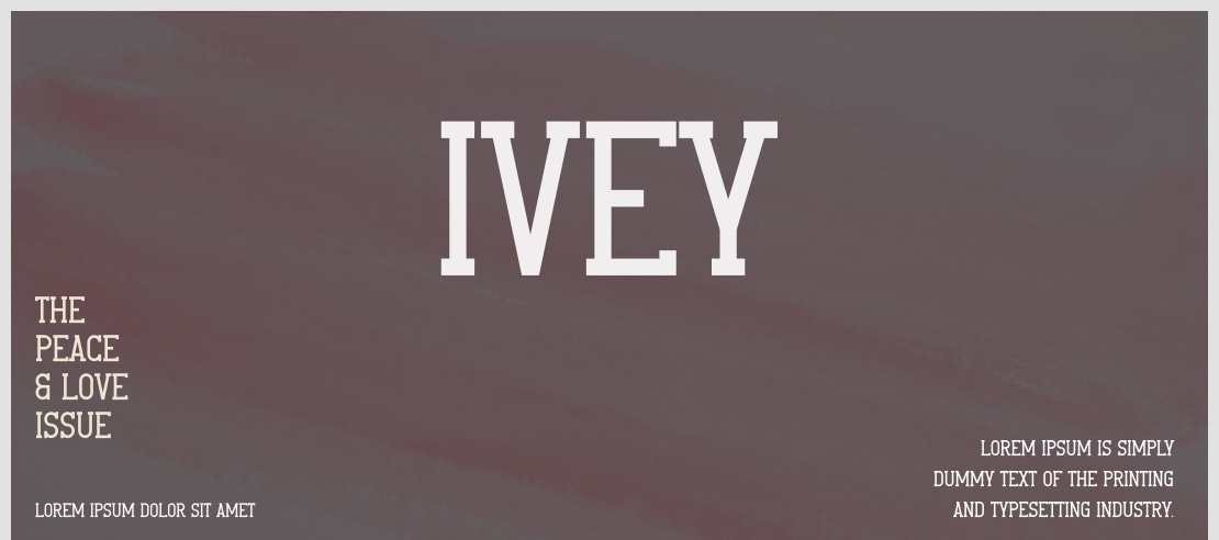 Ivey Font