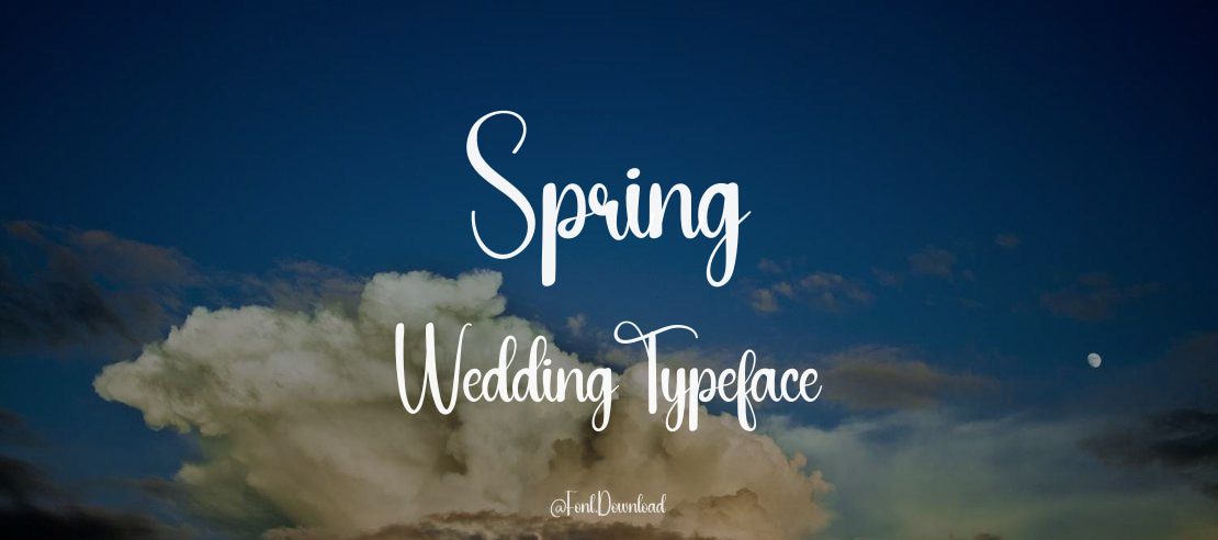 Spring Wedding Font