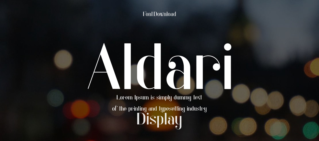 Aldari Font