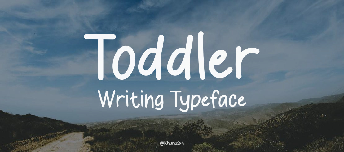 Toddler Writing Font