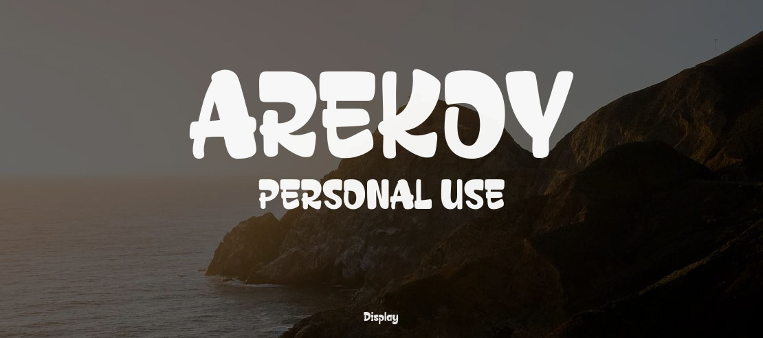 AREKOY PERSONAL USE Font