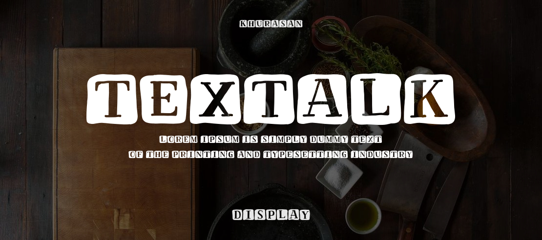 Textalk Font