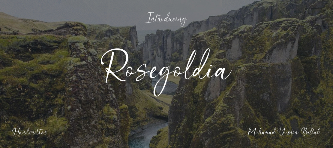 Rosegoldia Font