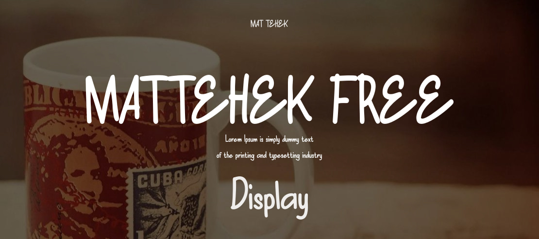 MATTEHEK FREE Font