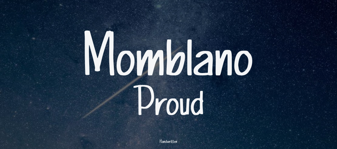 Momblano Proud Font