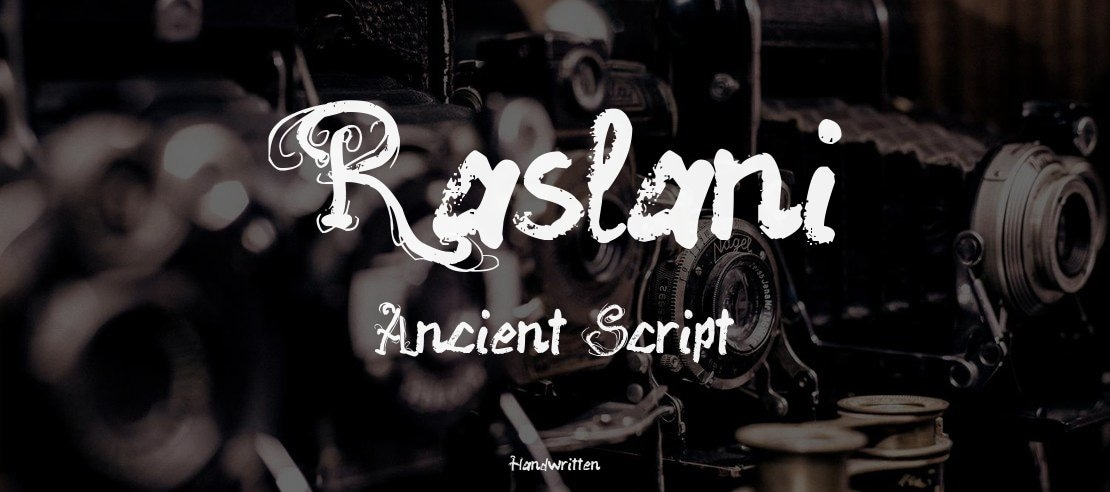 Raslani Ancient Script Font