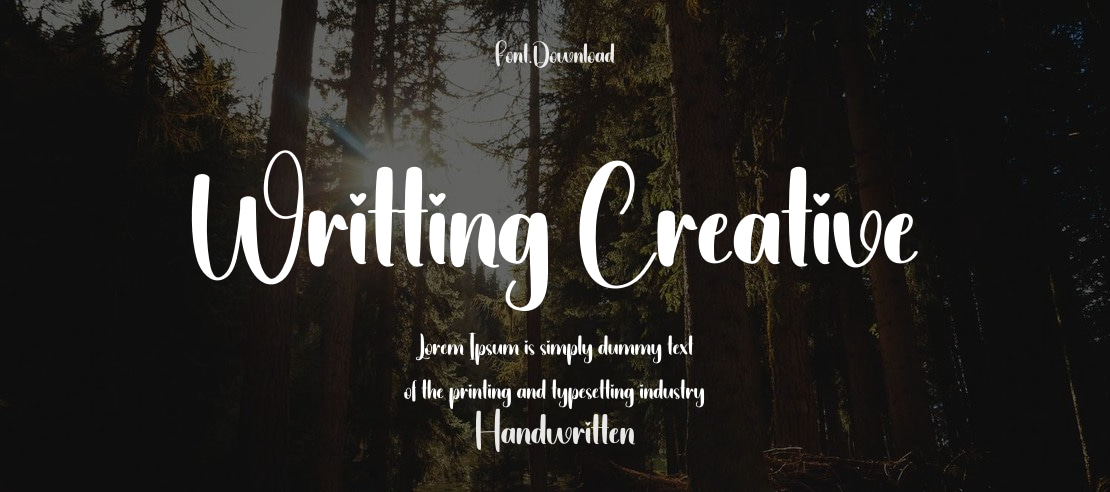 Writting Creative Font