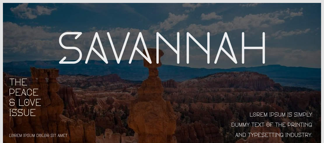 Savannah Font