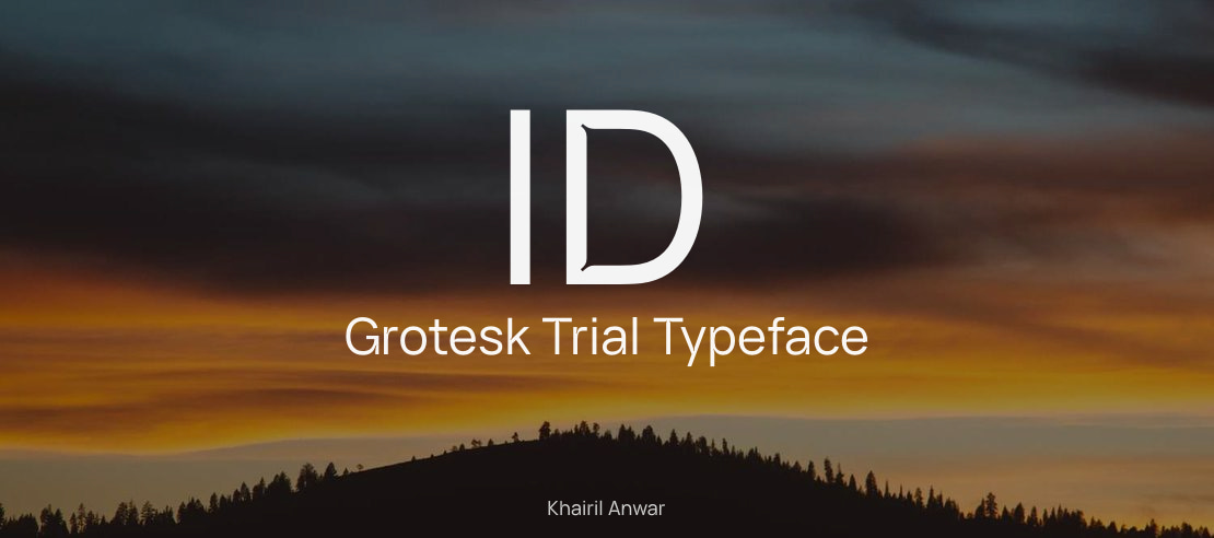 ID Grotesk Trial Font Family