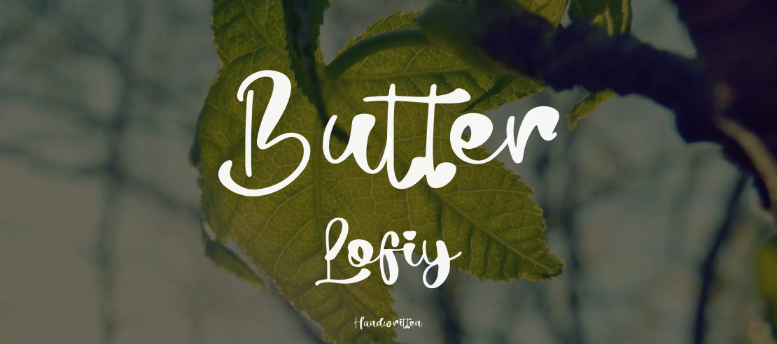 Butter Lofiy Font