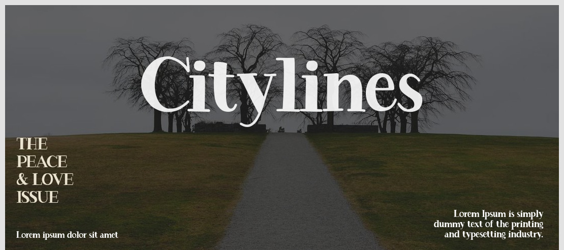 Citylines Font