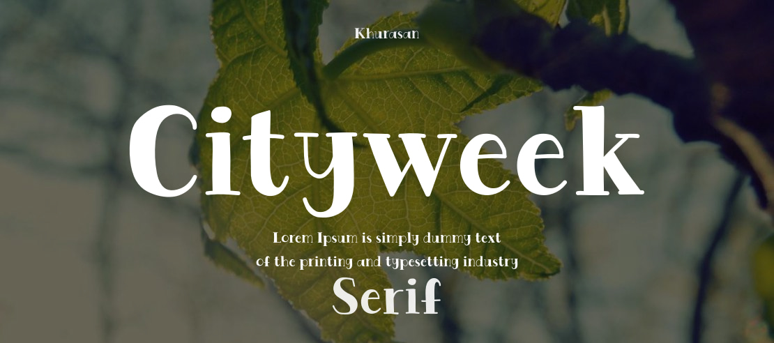 Cityweek Font