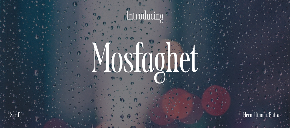 Mosfaghet Font