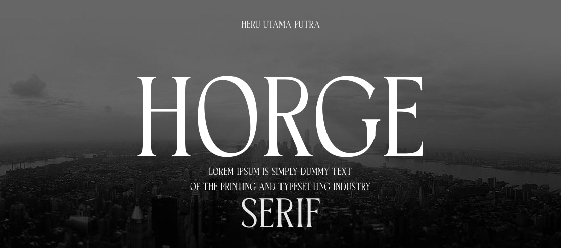 Horge Font