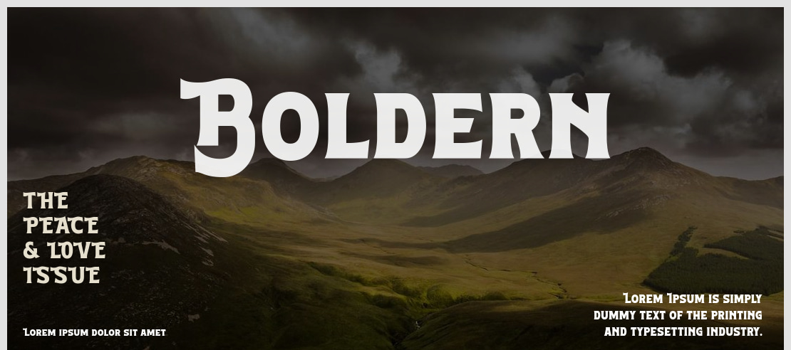 Boldern Font