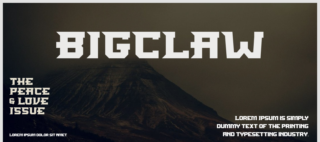 BIGCLAW Font