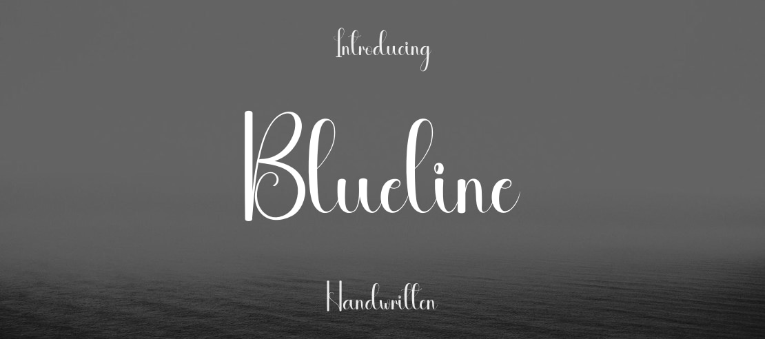 Blueline Font