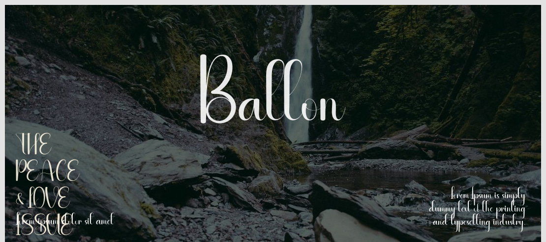 Ballon Font