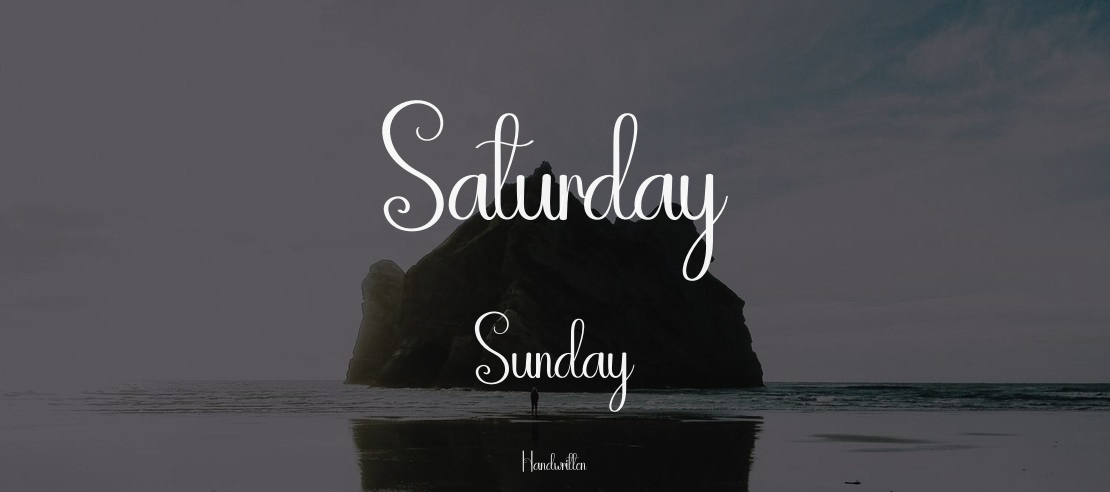 Saturday Sunday Font