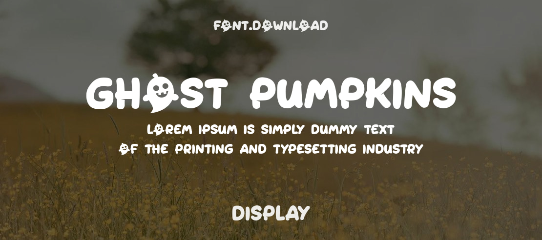 Ghost Pumpkins Font Family