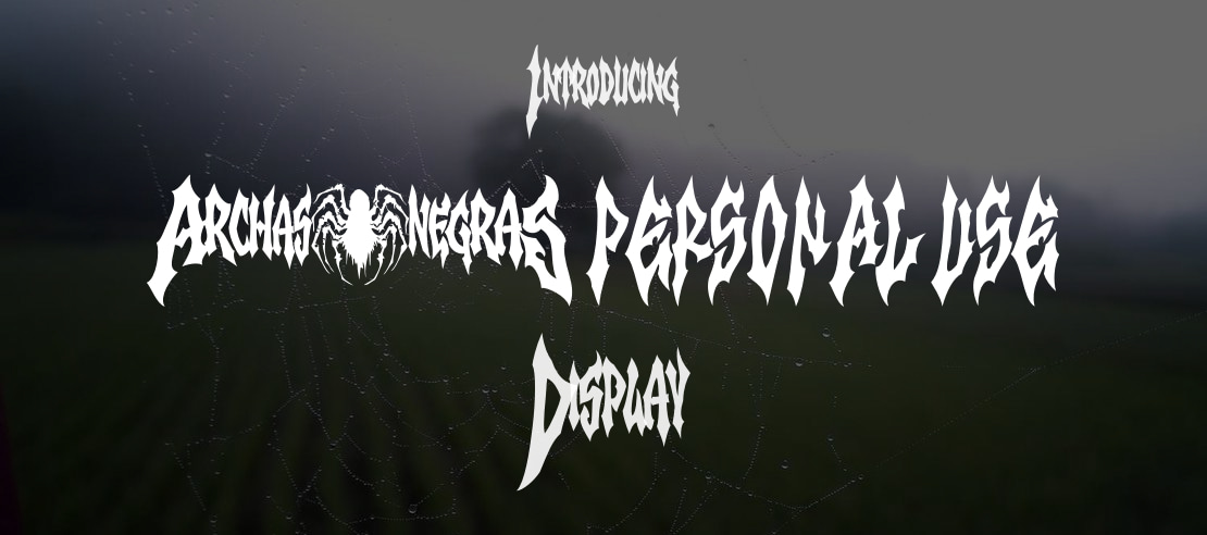 Archaz Negras PERSONAL USE Font