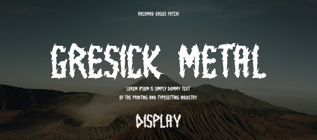 GRESICK METAL Font Family