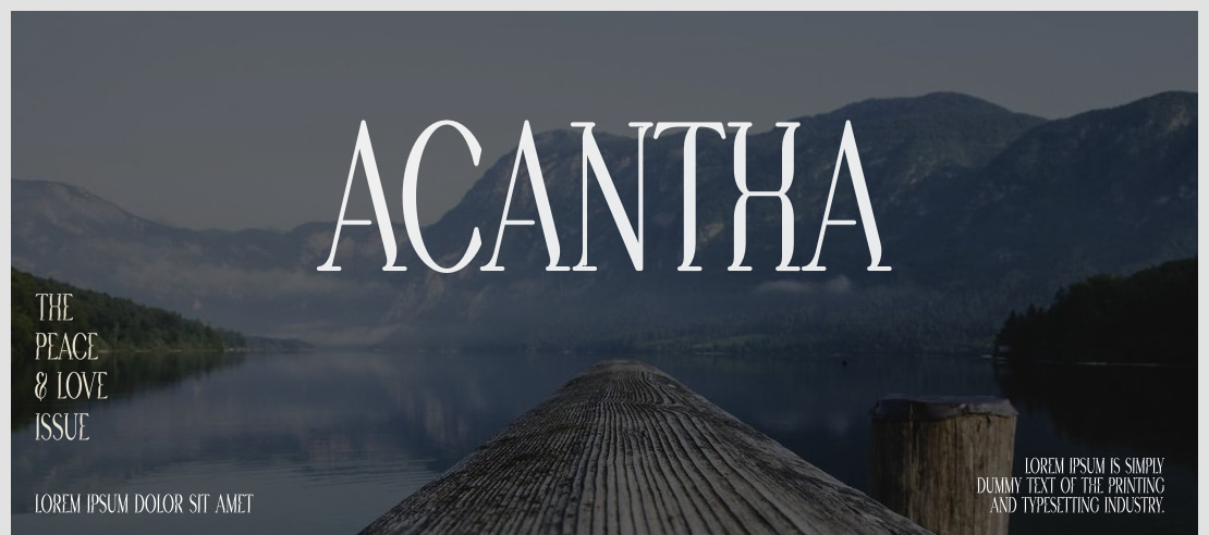 Acantha Font