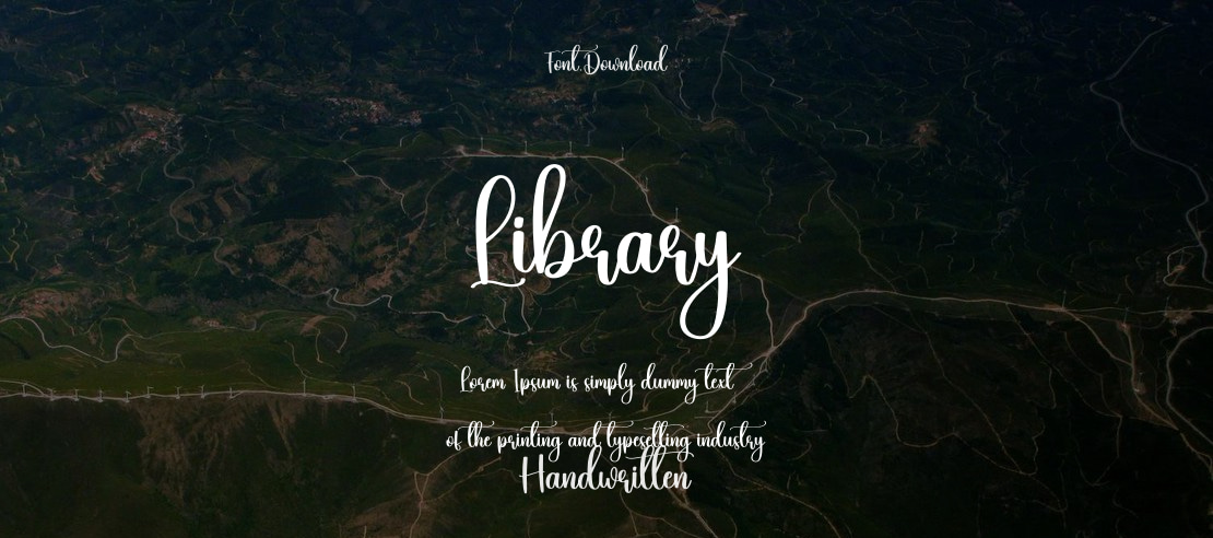 Library Font