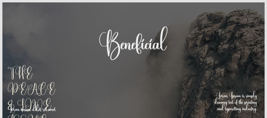 Beneficial Font