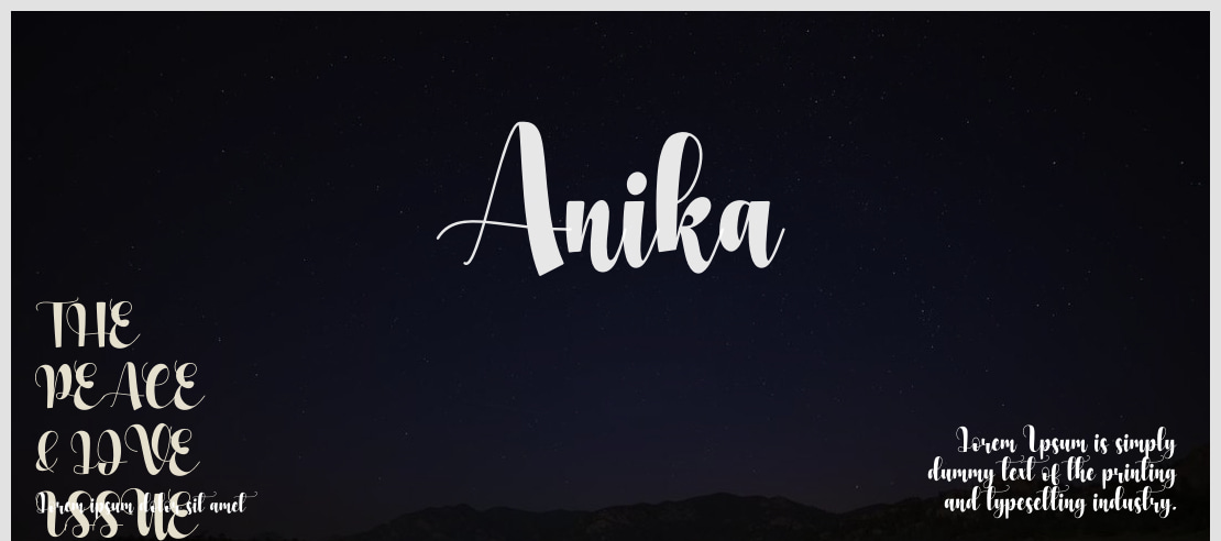 Anika Font